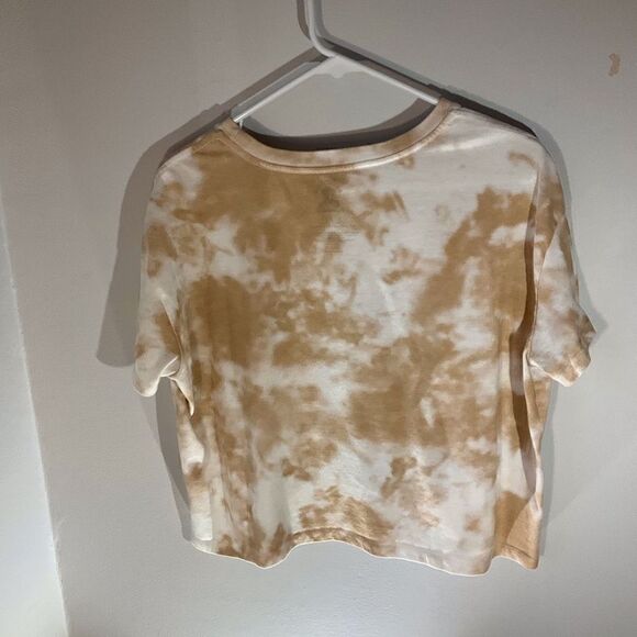 Jimi Hendrix Tiedye Cropped Graphic Tshirt, Tan, Large - Picture 5 of 8